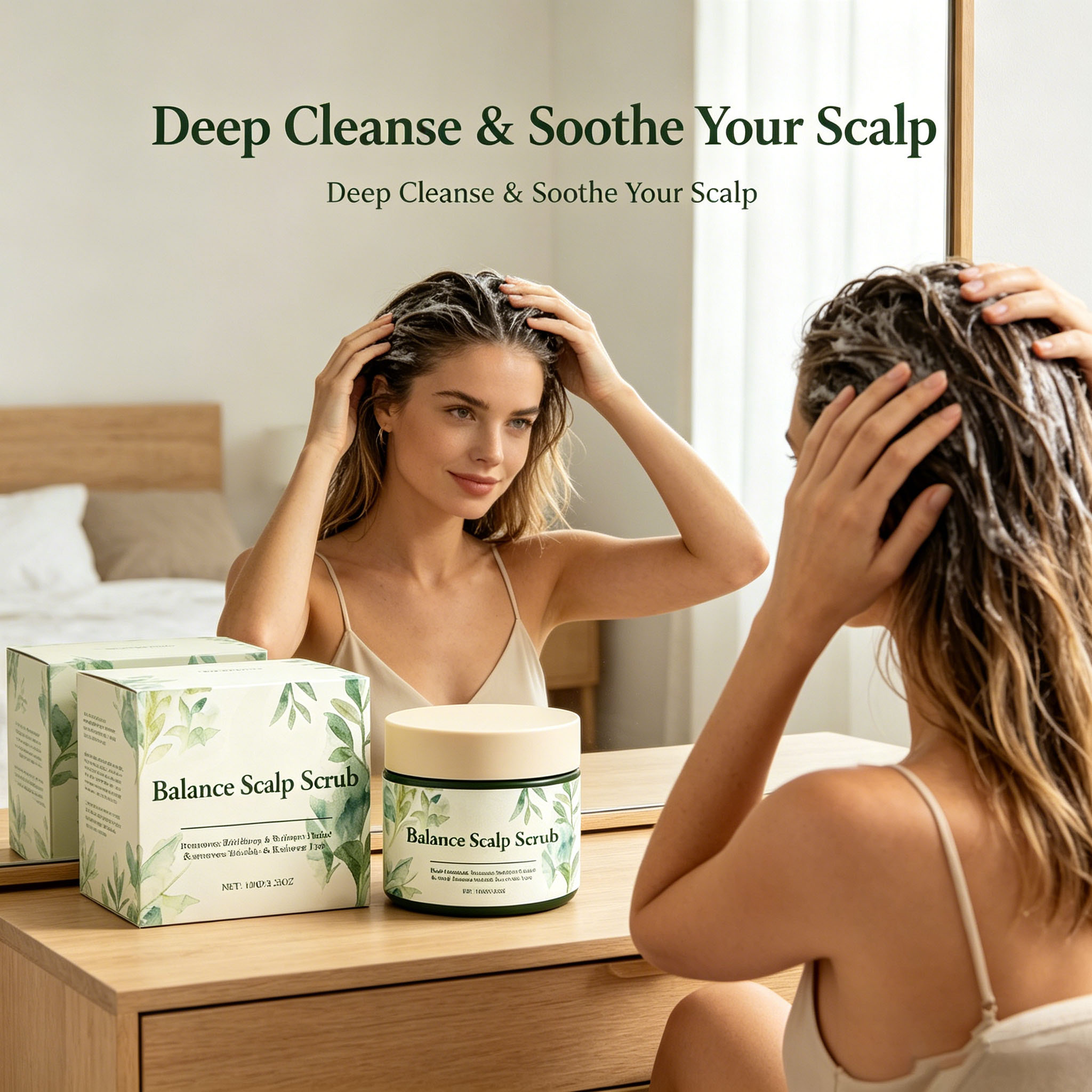Scalp Scrub Exfoliant - 頭皮スクラブ ディープクレンジング 毛包洗浄 ふけ除去 オイルコントロール 脂分泌抑制