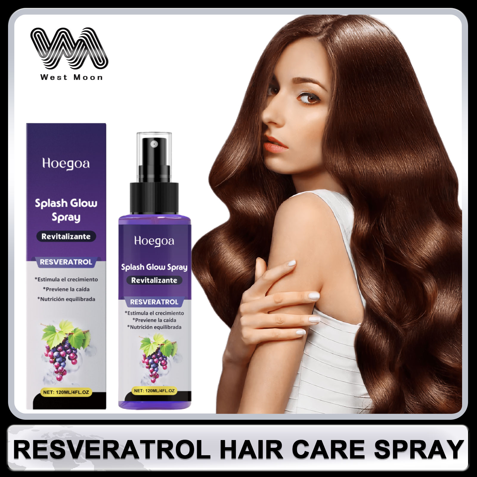 Hair Care Serum - レスベラトロールヘアケアスプレー抗ハゲ育毛毛肥厚修復損傷した巻き毛脱毛を軽減ヘアケア血清