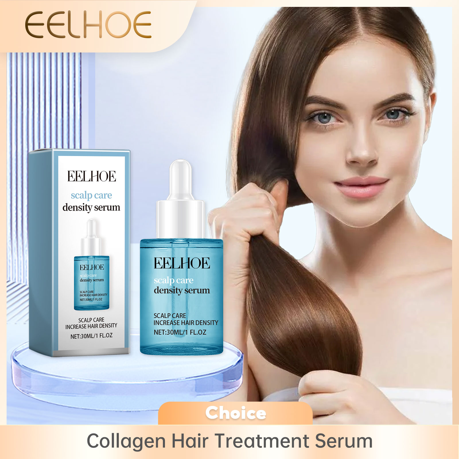 Hair Care Vitamin E - EELHOE コラーゲンヘアトリートメント血清修復ダメージスムーズ美容ヘアケア栄養根ビタミン E 頭皮ケアヘアエッセンス