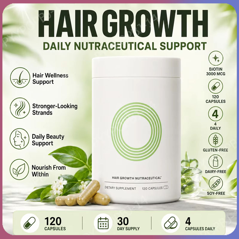 Hair Care Daily - ハーバルヘアニュートリションカプセル デイリービオチンボタニカルブレンドヘアケアサプリメント 強くて美しい髪へ サポートフォーミュラ