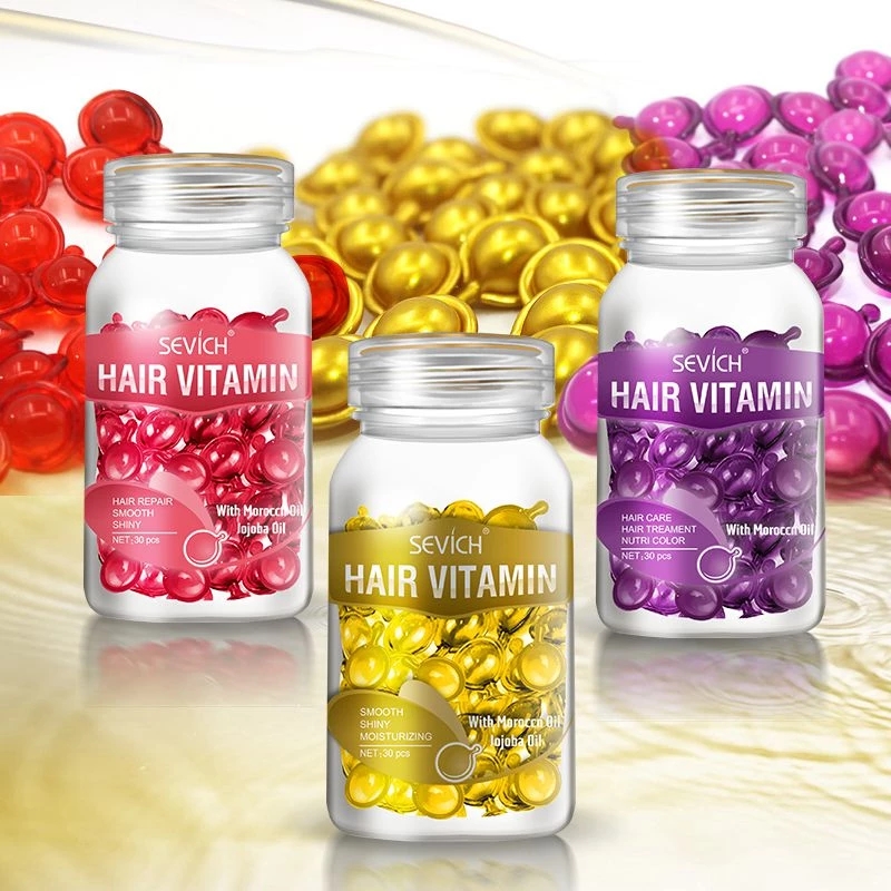 Hair Care Vitamin E - Sevich 滑らかな絹のような髪のビタミン カプセル ケラチン コンプレックス オイル