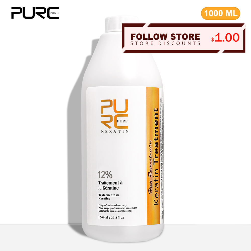 Hair Care Nutrition - PURC 12% ケラチンスムージングヘアトリートメント縮れ除去ブラジルケラチン縮毛プロフェッショナルヘアケア Products1000ml
