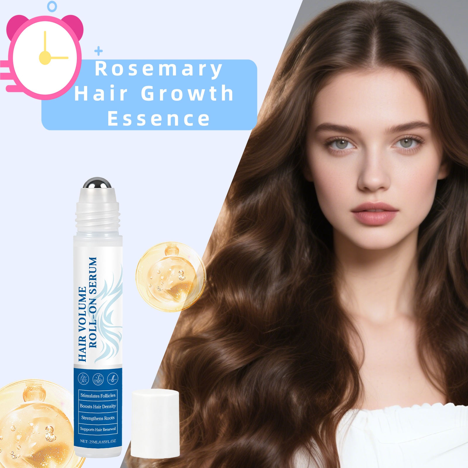 Hair Care Serum - ローズマリー育毛エッセンスオイルコントロール 根元栄養補給 頭皮ダメージ修復 ツヤ出し効果 柔らかな髪へ導くヘアケアセラム