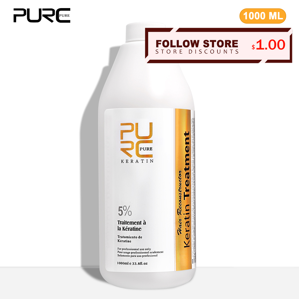 Hair Care Nutrition - Purc-ブラジルのケラチントリートメントスプレー,冷蔵庫の削除,5% ml,プロのサロンケア製品,1000