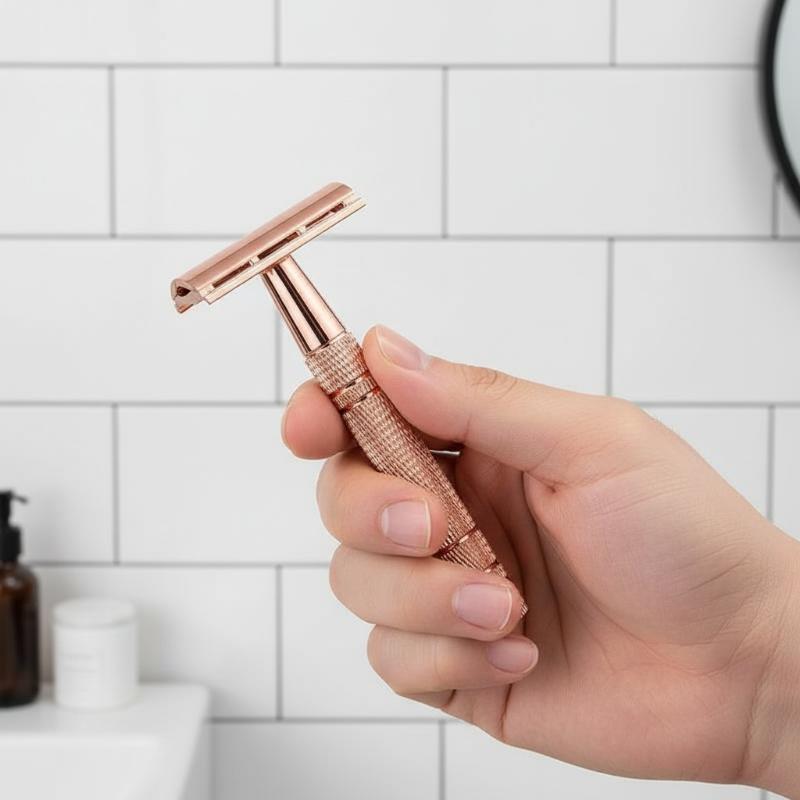 再利用可能な環境に優しい両刃安全カミソリ、男性と女性のための - Hair Care Daily のレビューと価格