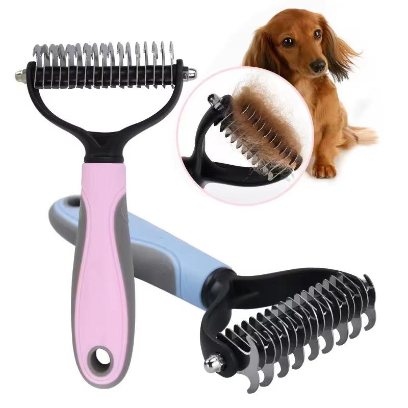 犬猫用抜け毛除去ブラシ ペットグルーミングコーム 犬の抜け毛 - Hair Care Daily のレビューと価格