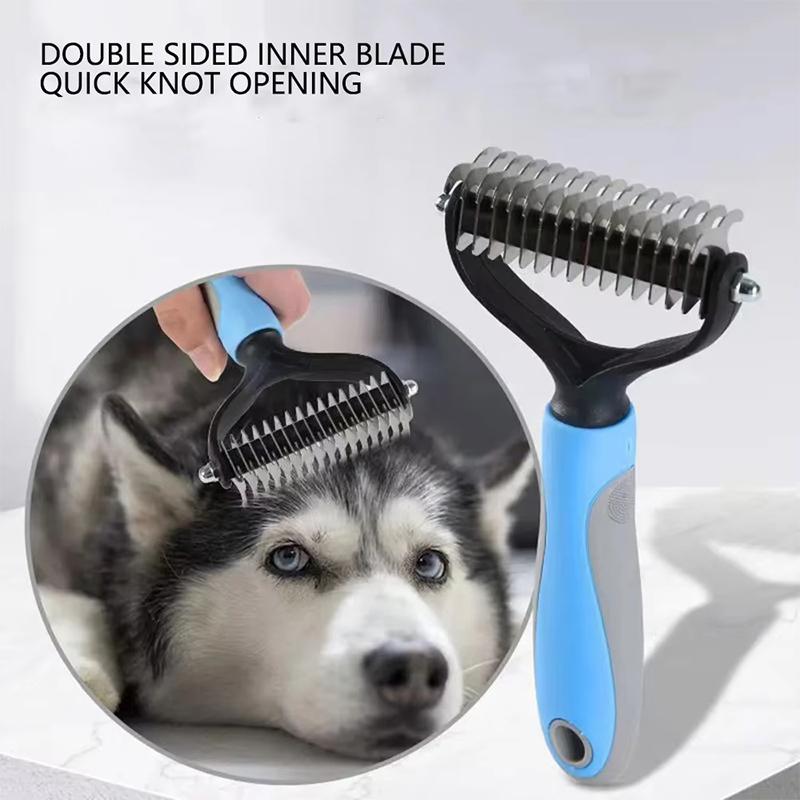 犬猫用抜け毛除去ブラシ ペットグルーミングコーム 犬の抜け毛 - Hair Care Daily のレビューと価格