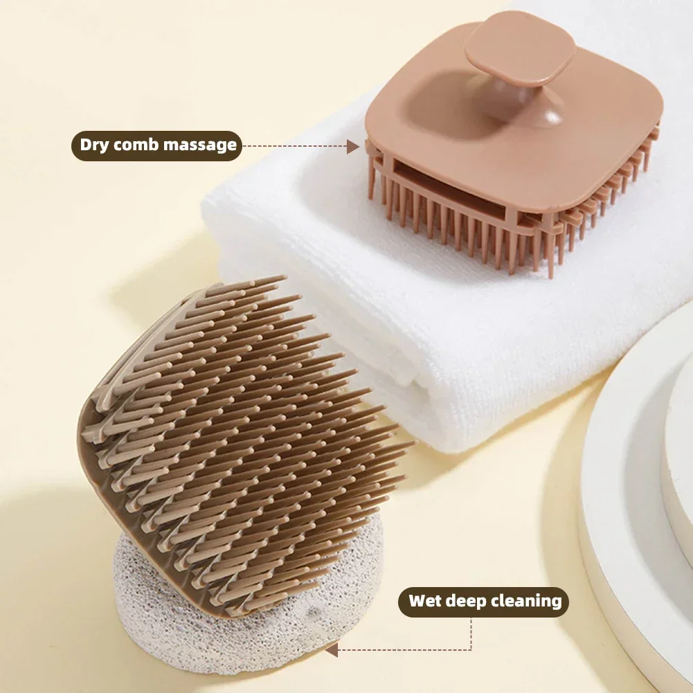 1 個正方形シャンプーブラシヘッド頭皮マッサージコームヘアコ - Scalp Scrub Exfoliant のレビューと価格