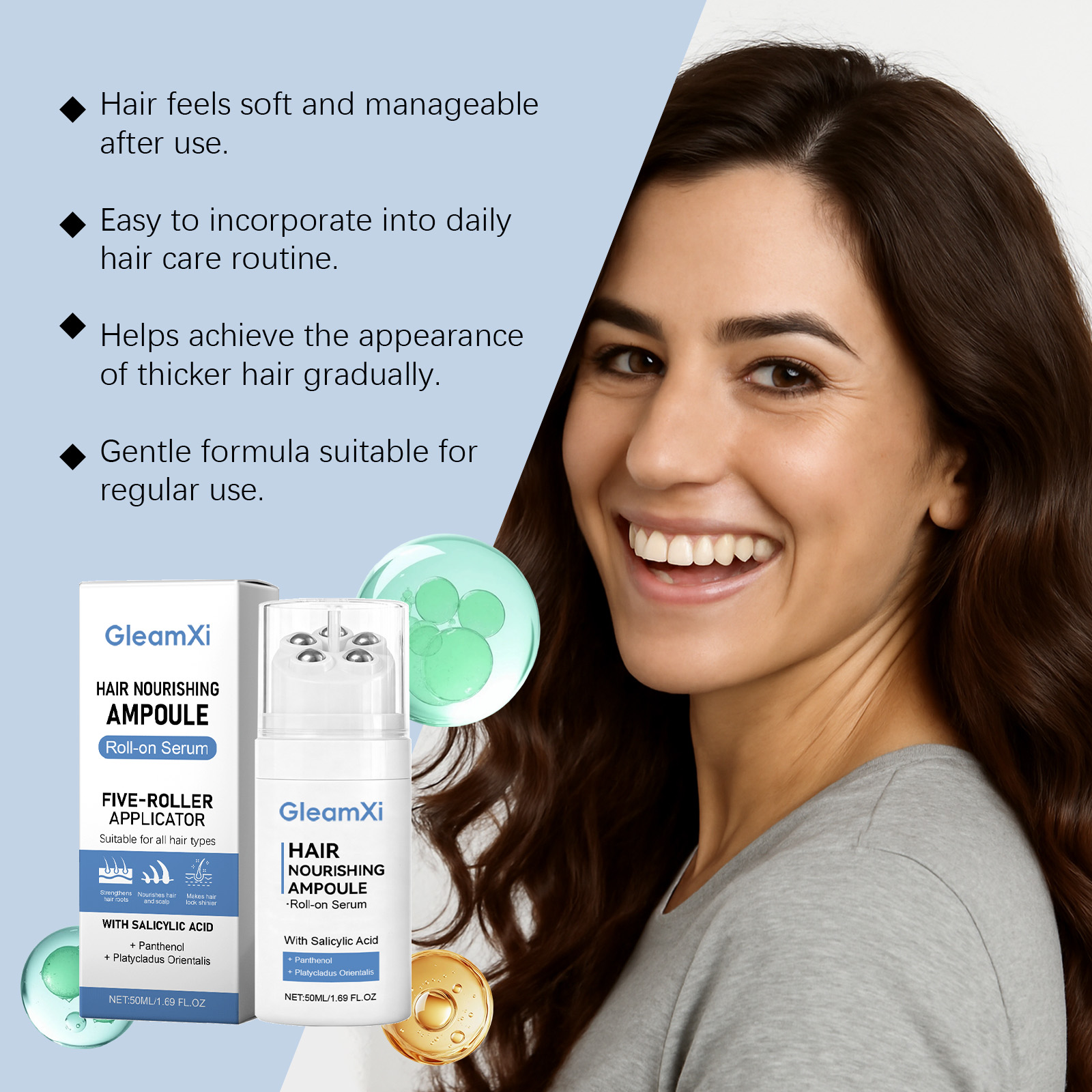プラティクラダス ヘアナリッシング セラム ロールオン 髪の - Hair Care Serum のレビューと価格