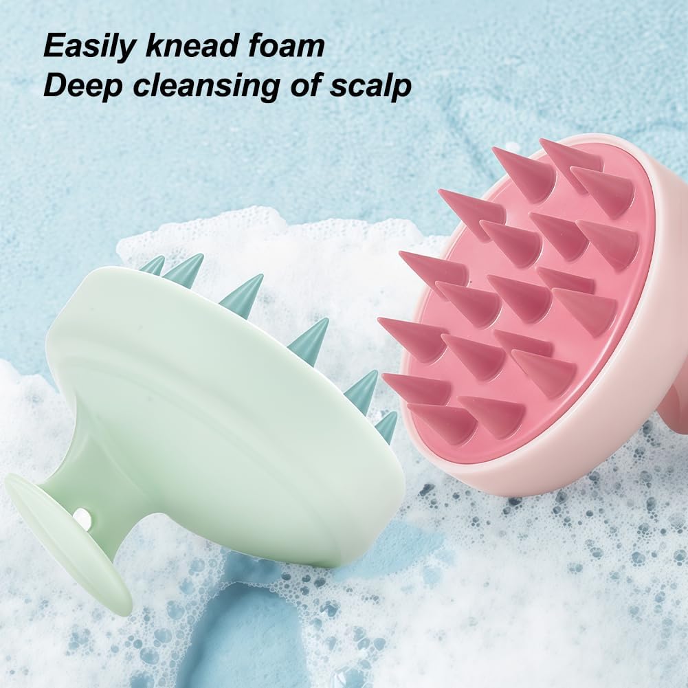 1PC 頭皮マッサージブラシソフトシリコンヘアブラシマッサー - Scalp Scrub Exfoliant のレビューと価格