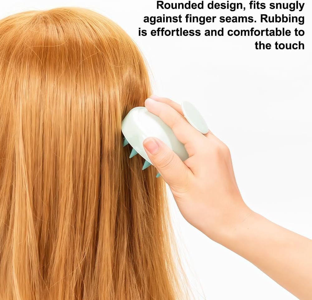 1PC 頭皮マッサージブラシソフトシリコンヘアブラシマッサー - Scalp Scrub Exfoliant のレビューと価格