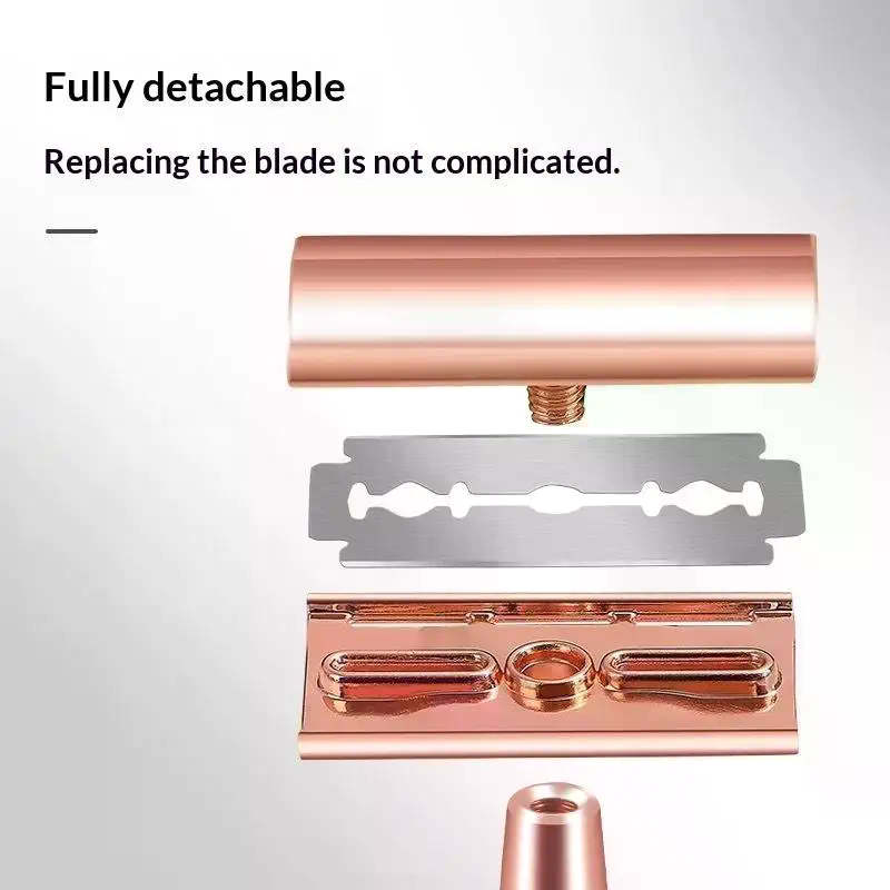 再利用可能な環境に優しい両刃安全カミソリ男性女性用毎日のシェ - Hair Care Daily のレビューと価格