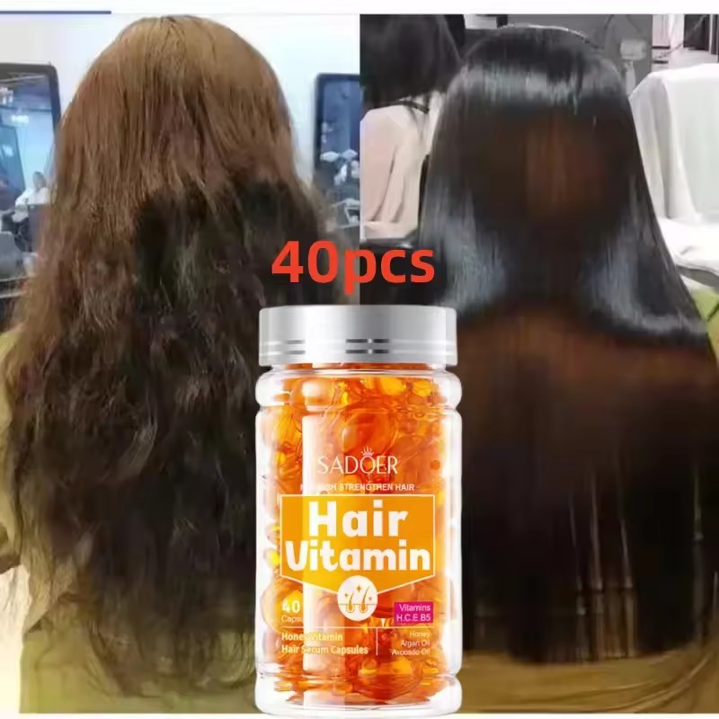 40 個の髪のビタミンカプセルオイルヘアケア高速エッセンス栄 - Hair Care Vitamin E のレビューと価格