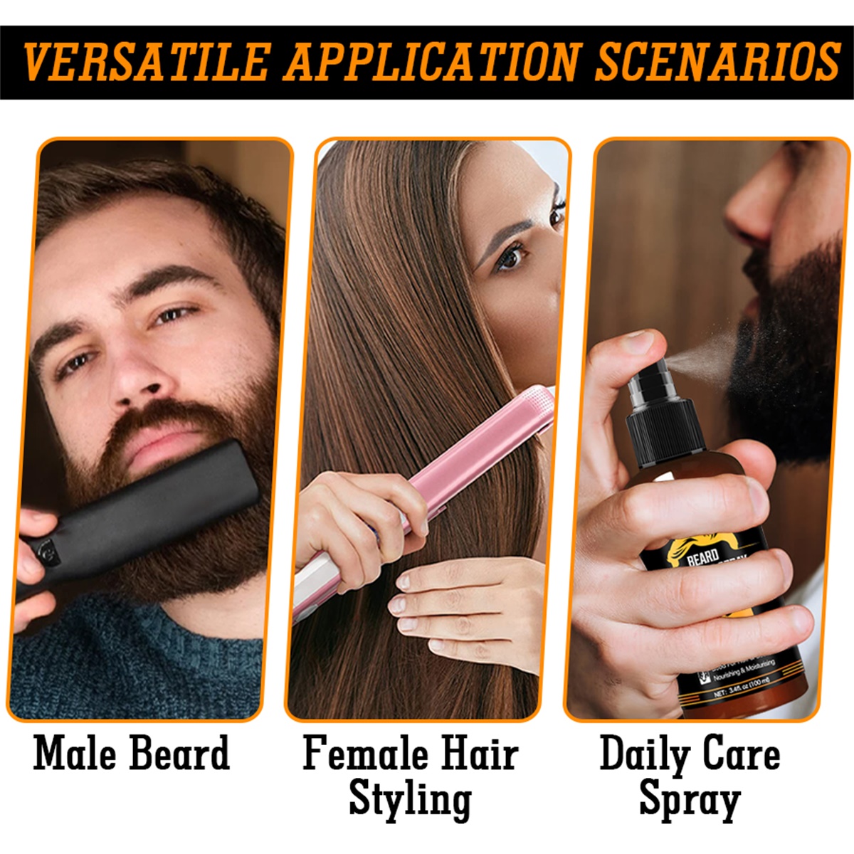 ひげ保湿栄養オイル 根元強化ケアセラム 縮れ防止スムージング - Hair Care Serum のレビューと価格