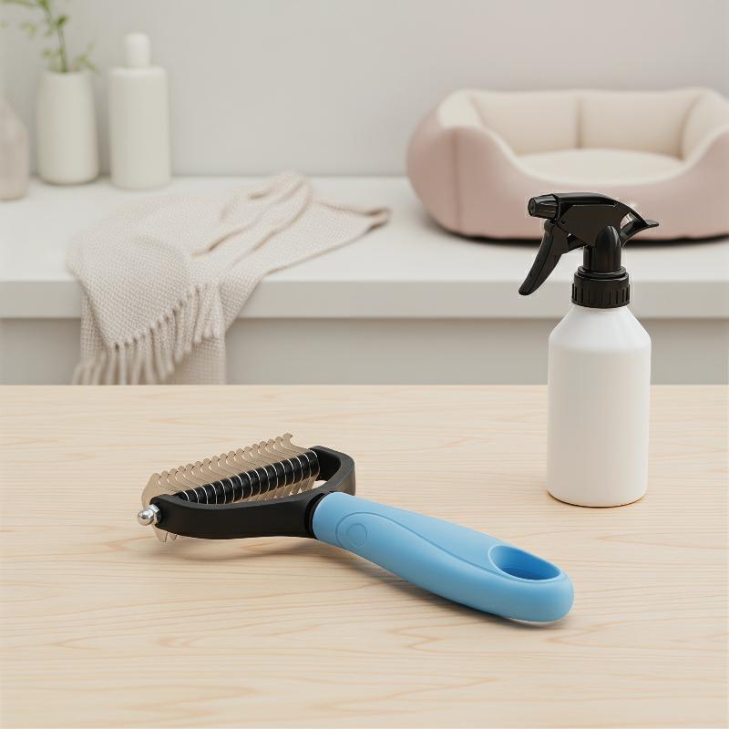 プロ仕様ペット抜け毛除去ブラシ 両面式犬猫毛除去ツール 簡単 - Hair Care Daily のレビューと価格