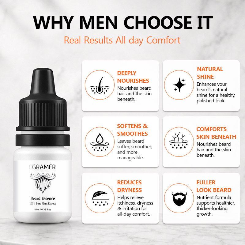 男性用ひげ成長血清 顔の毛包に栄養を与える ひげの脱落を軽減 - Hair Care Serum のレビューと価格