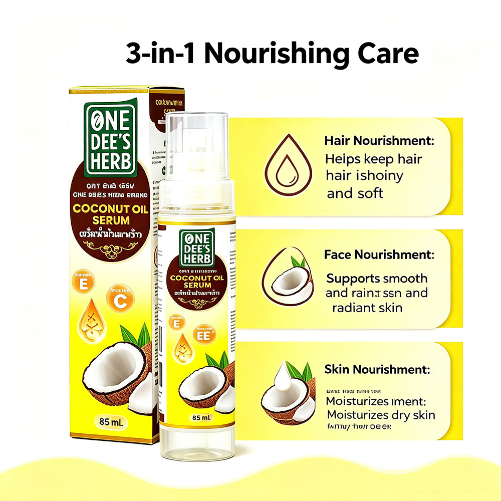 タイランドワンディーズハーブココナッツオイルセラム（ビタミン - Hair Care Vitamin E のレビューと価格