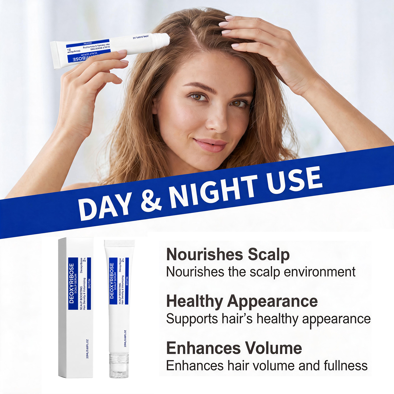 デオキシリボース配合の頭皮美容液 毛包を活性化し、より豊かな - Hair Care Serum のレビューと価格