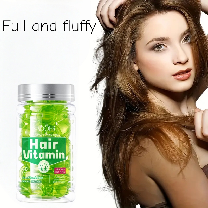 40個入りアロエベラビタミンヘアケアエッセンスカプセル、アロ - Hair Care Vitamin E のレビューと価格