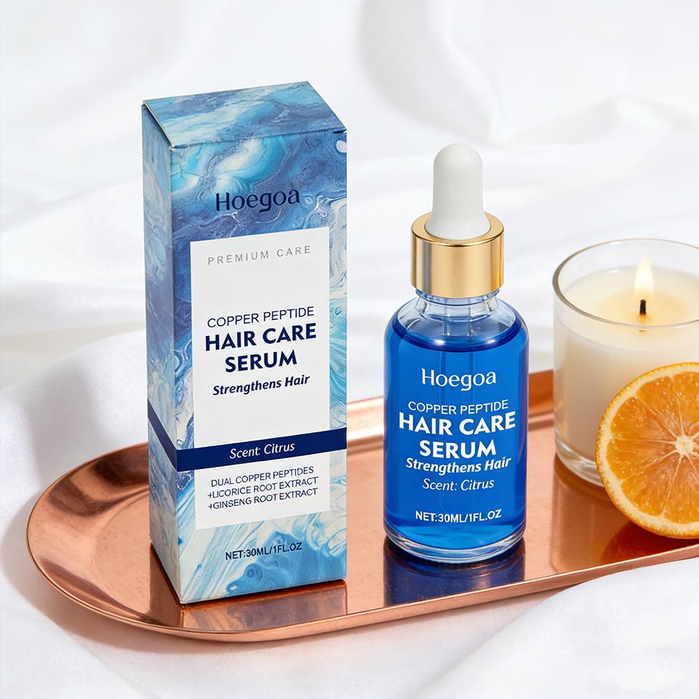 1/2個入り銅ペプチド育毛剤、デュアルペプチドと甘草根エキス - Hair Care Serum のレビューと価格
