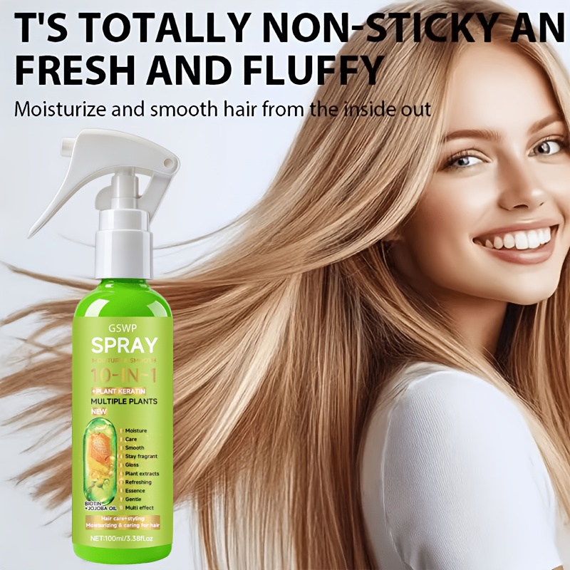 GSWP 10-in-1 リーブインヘアースプレー、潤いを与 - Heat Protectant Spray のレビューと価格