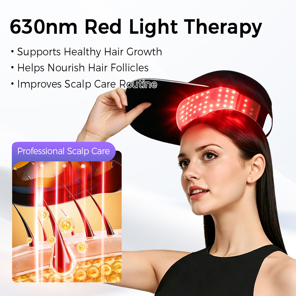LED育毛キャップ 赤青光線療法帽子 630nm 470nm - Hair Care Nutrition のレビューと価格