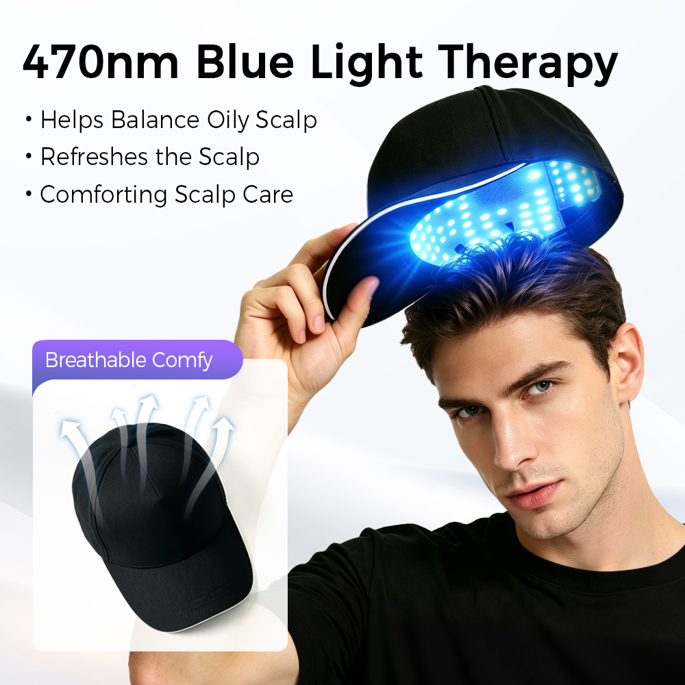 LED育毛キャップ 赤青光線療法帽子 630nm 470nm - Hair Care Nutrition のレビューと価格