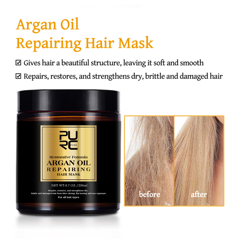 PURC 250 グラムモロッコアルガンオイルヘアトリートメ - Hair Care Vitamin E のレビューと価格