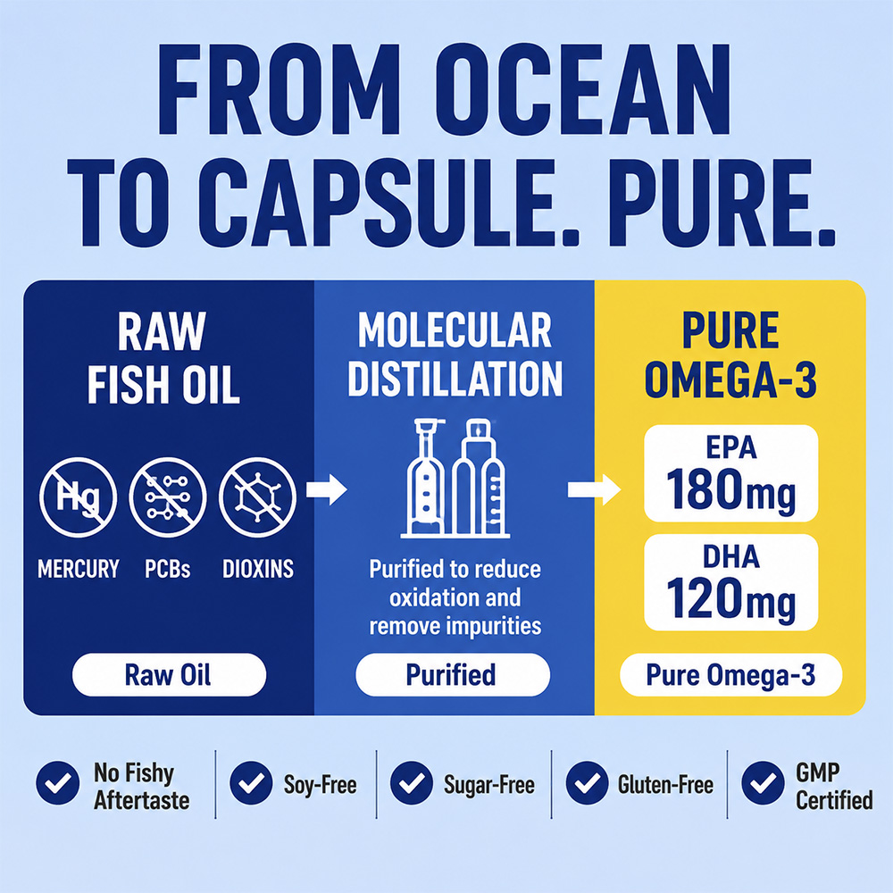 深海オメガ3フィッシュオイルソフトジェル1000mg、高EP - Hair Care Daily のレビューと価格